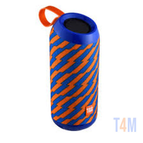 COLUNA DE SOM PORTÁTIL TG-507 AUX/USB/CARTÃO DE MEMÓRIA LARANJA